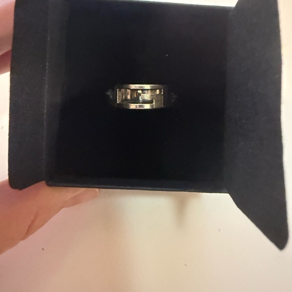 Gucci G Logo Band Ring Sterling Silver 925 Size 13 US 6 1/2